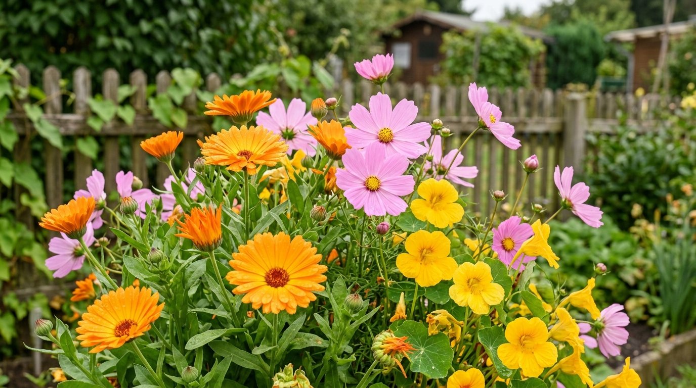 entdecken Sie schnell wachsende Blütenpflanzen für Ihren Garten, die bereits nach acht Wochen in voller Blüte stehen und sofort Farbe bringen