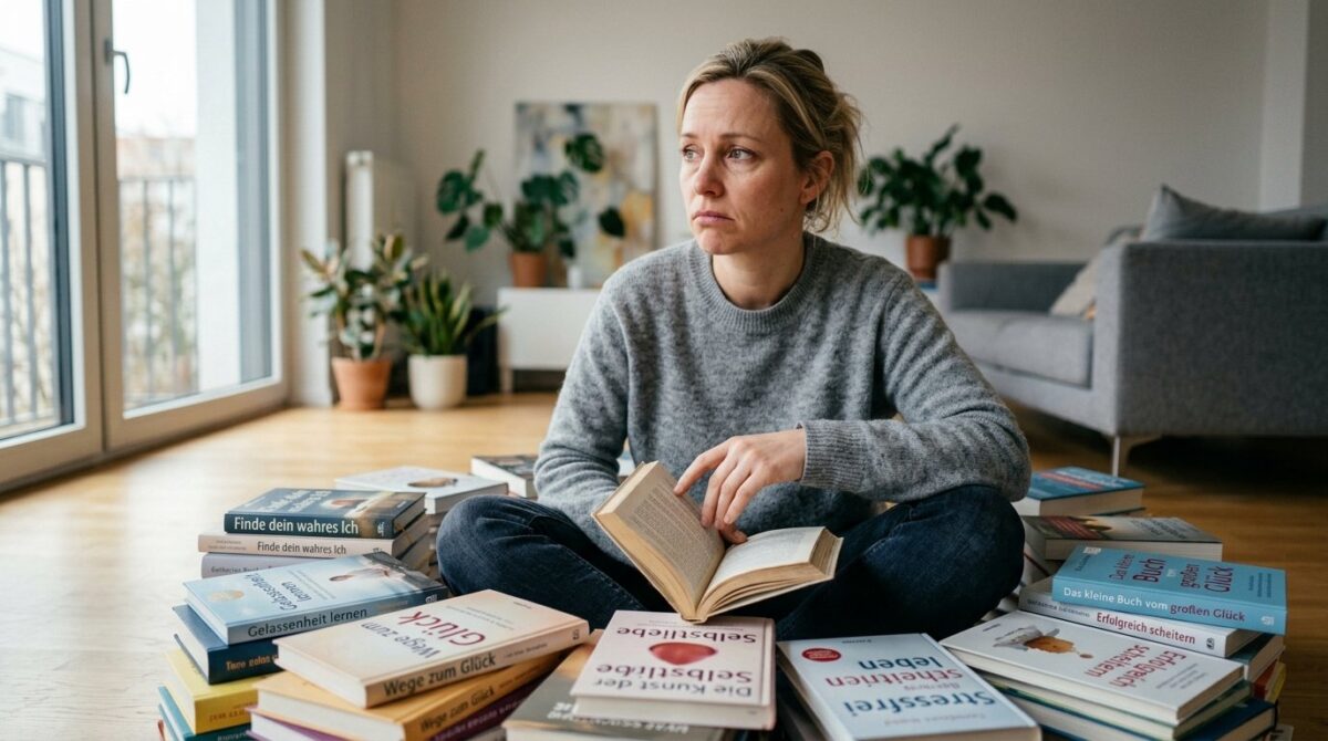 entdecken Sie, warum Menschen Selbsthilfebücher lesen, ohne ihre Gewohnheiten zu ändern – ein psychologischer Selbstschutzmechanismus erklärt