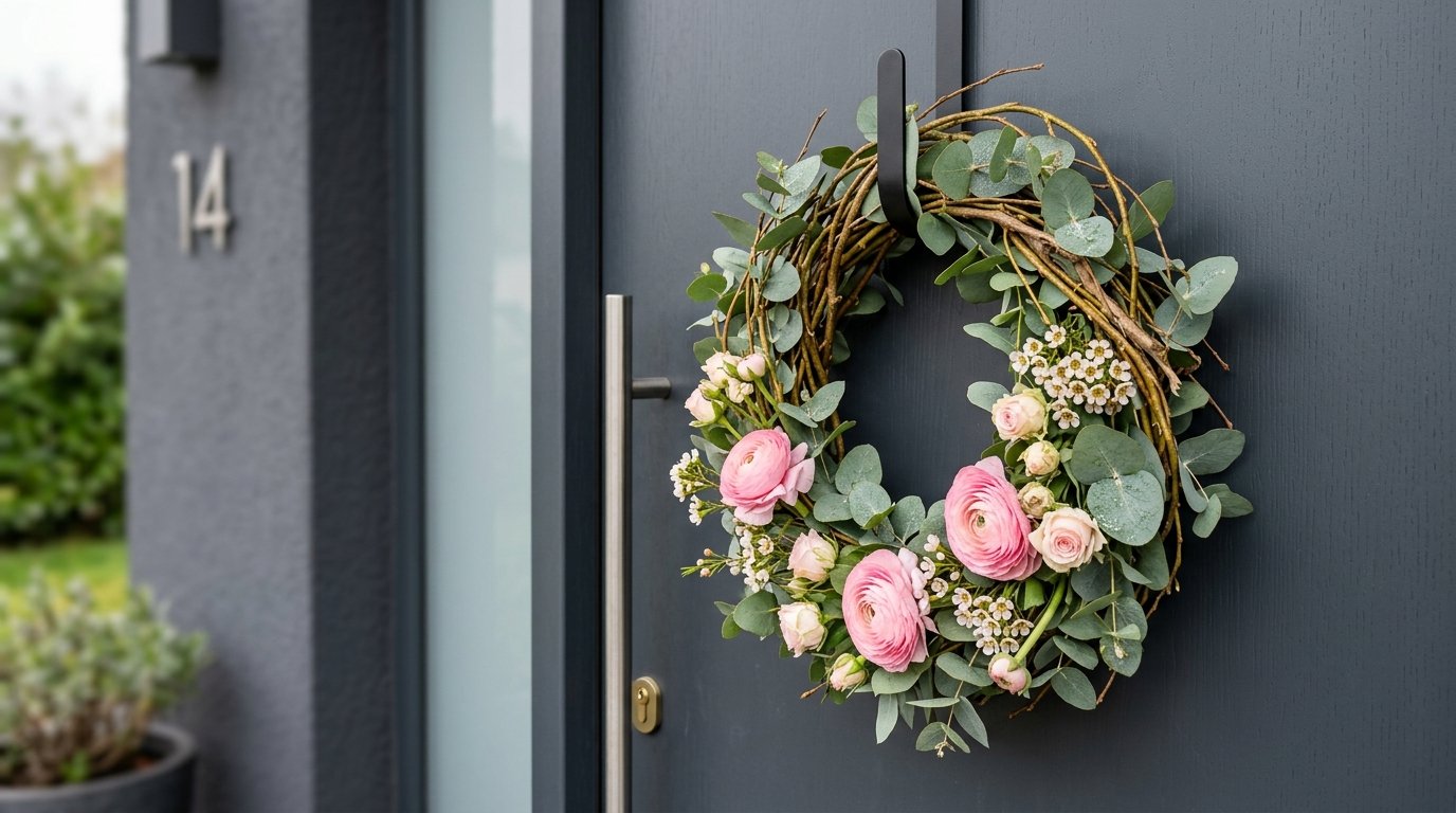 entdecke 20 kreative Frühjahrsdekor Ideen für deinen Eingangsbereich und verwandle ihn in einen wunderschönen Willkommensraum für die neue Jahreszeit