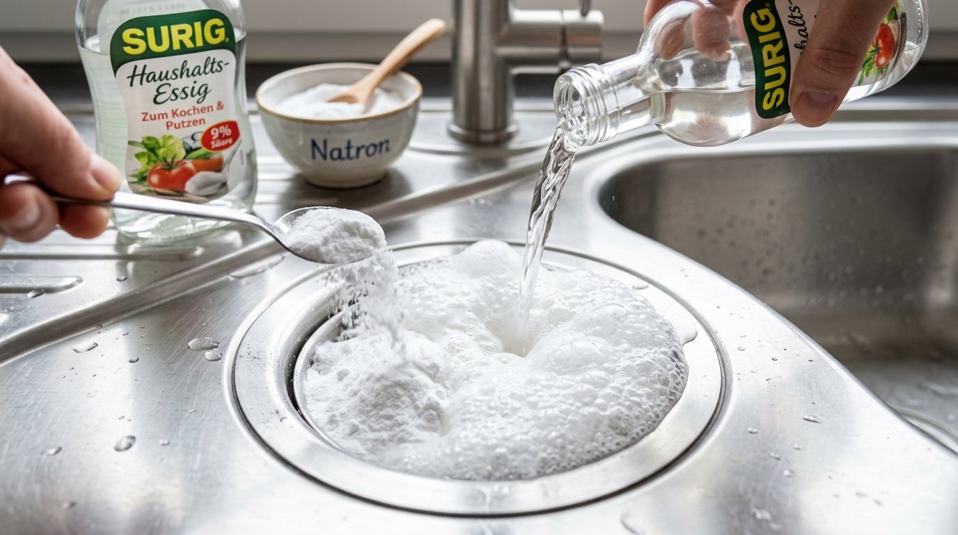 entdecken Sie einfache Hausmittel zur effektiven Rohrreinigung und natürlichen Beseitigung unangenehmer Abflussgerüche ohne aggressive Chemikalien