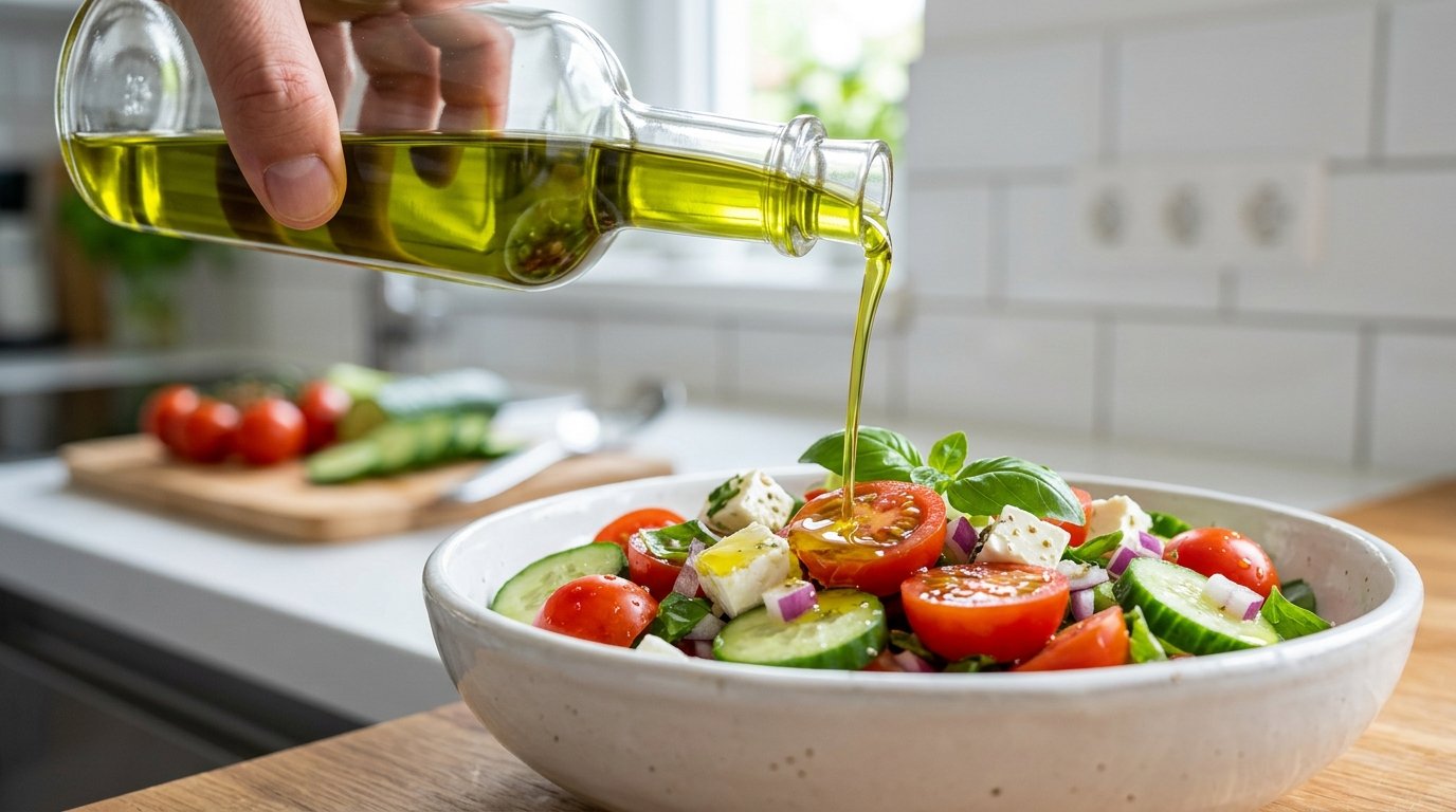 entdecken Sie die erstaunliche Wirkung von täglich einem Löffel Olivenöl auf Ihre Arterien, Gehirngesundheit und Langlebität