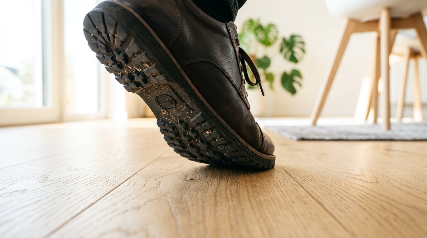 erfahren Sie, warum Hygiene-Experten das Ausziehen von Schuhen zu Hause nicht für notwendig halten und welche unsichtbaren Bedrohungen wirklich zählen