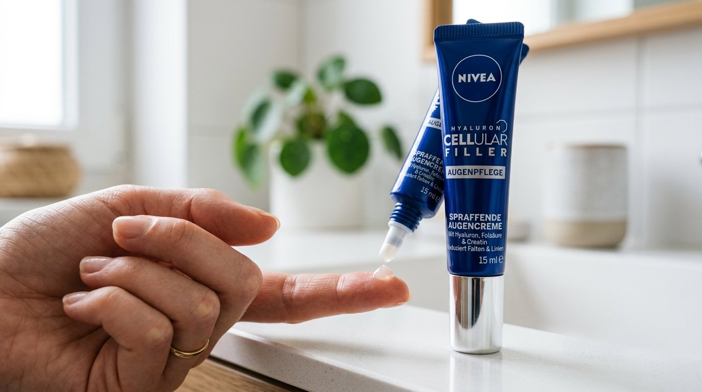 entdecken Sie die beste Augencreme von Nivea mit Hyaluronsäure gegen Falten und dunkle Augenringe für glattere Haut