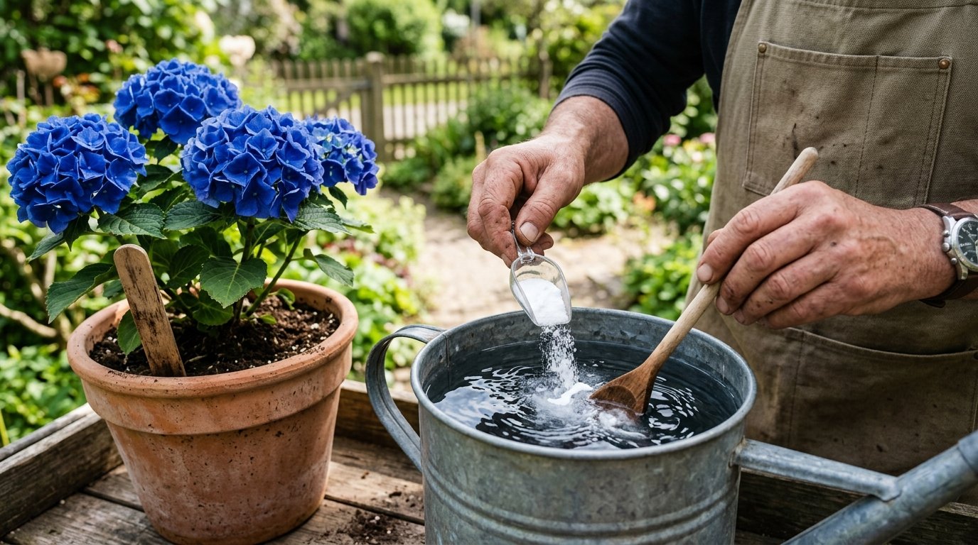entdecken Sie die chemische Magie hinter der Farbveränderung von Hortensien und wie ein einziger Strauch gleichzeitig blaue, violette und rosafarbene Blüten tragen kann